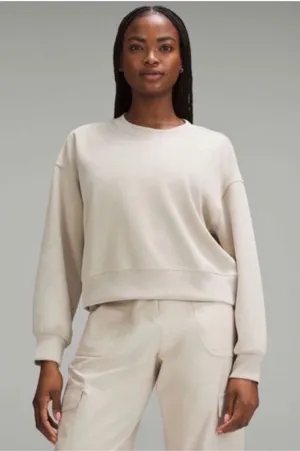 LULULEMON Perfectly‎ Oversized Crop Crew Softstrem Size 4 thumbnail 1