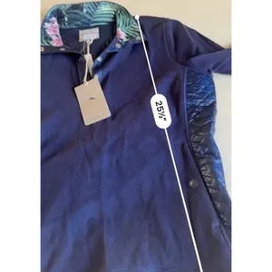 NWT Tommy Bahama Aruba Quilted Half-Snap Sweater - Size Large - Navy Blue thumbnail 7