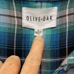 Olive & Oak Long Sleeve Plaid Blouse thumbnail 2