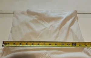 Bozzolo White Cropped Tight Fitting Long Sleeve V Neck Y2K thumbnail 5