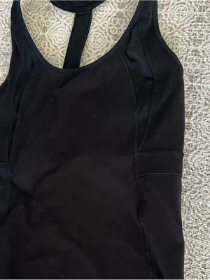 Athleta Black Racerback Training Tank Top thumbnail 3