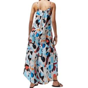NWT Anthropologie Women's Breezy Wide Leg Jumpsuit Geometric Print Size‎ Small thumbnail 2