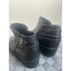 Naturalizer Boots Women's Size 7 Black Booties Autumn Preppy Casual Heeled Shoes thumbnail 6
