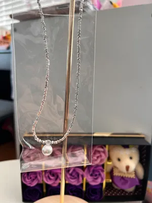 925 silver Pearl Necklace thumbnail 3