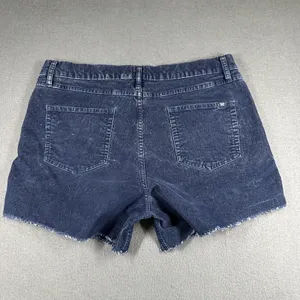 Gap Cutoff Corduroy Shorts Womens 10‎ Blue Stretch Raw Hem 3.5 Inseam Casual thumbnail 12