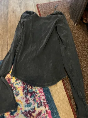 We the free unapologetic long sleeve grey top thumbnail 8