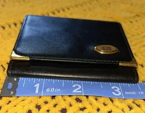 Dunhill Vintage Black Oxford Leather Coin Purse thumbnail 7