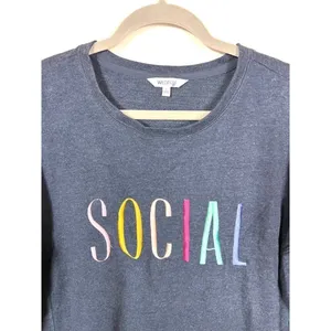 Wildfox “social” sweatshirt women’s size large‎ thumbnail 2