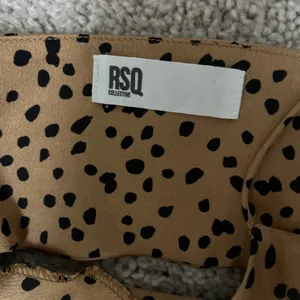 Spotted Silk Dress Tan thumbnail 2