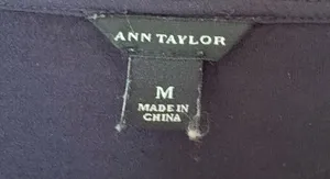 Ann Taylor Navy Beaded Shirt thumbnail 2