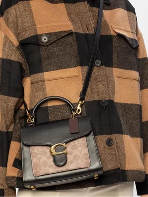 Coach Tabby Crossbody Top Handle 20 In Signature Canvas 870 thumbnail 6