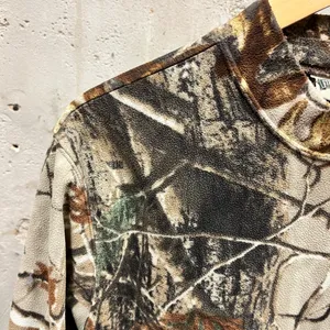 Field Stream Vintage Camouflage Camo Print Fleece Mock Neck Pullover Sweatshirt thumbnail 2