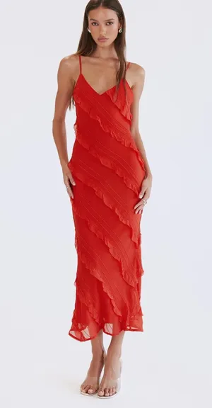 Princess Polly Lars Maxi Dress Red thumbnail 1