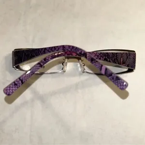 Authentic Fendi Optical Purple Rectangular Eyeglasses thumbnail 4