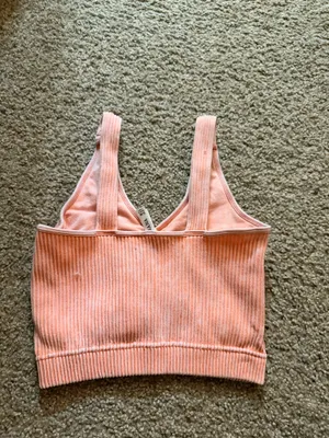 Coral/pink crop top thumbnail 2