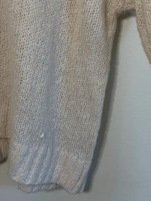 NWT aerie oversized cream sweater size medium pullover sweatshirt NEW thumbnail 4