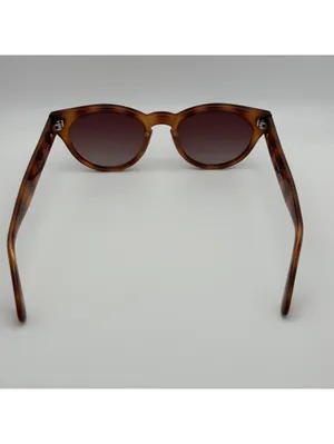 Cole Haan Polarized Tortoise Round Sunglasses thumbnail 10