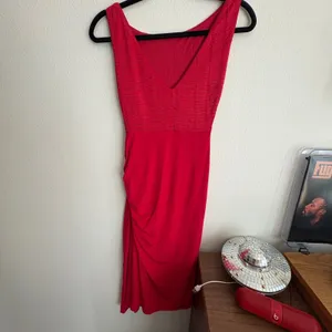 Karen Millen Red‎ Pintuck Draped Ruched Cocktail Dress DN035 S12S US 4 EU 36 thumbnail 5