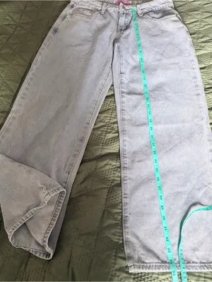 Edikted Light Wash Wide Leg Baggy Jeans Size S Low Rise Y2K Skater Denim thumbnail 6