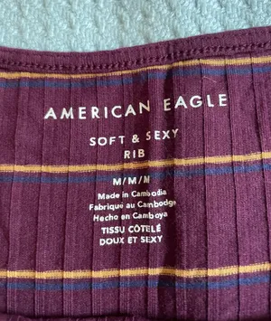 American Eagle Outfitters Ribbed Crop Top thumbnail 2