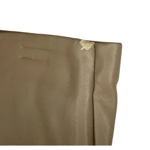 Mango Faux Leather Wrap Skirt NWT Size S Beige Draped Asymmetrical Mini Skirt thumbnail 14