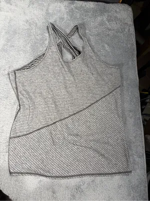 North face Striped Gray Tank Top XL thumbnail 1