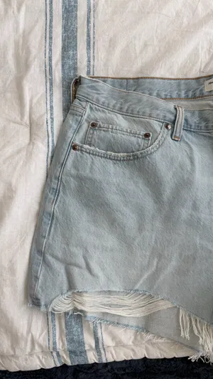 Abercrombie Baggy A-Line Denim Shorts thumbnail 5