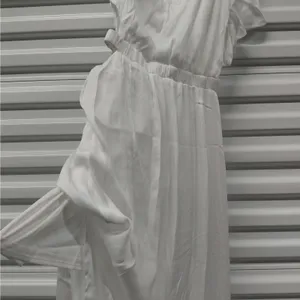 Prómesa Formal Evening Gown Dress Size Small White One Shoulder Wedding Party thumbnail 6