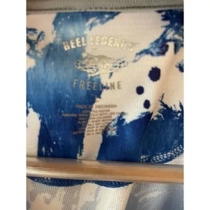 Reel Legends Shirt Womens Large Blue Tie Dye FreeLine Fishing Fisherman Ladies thumbnail 3