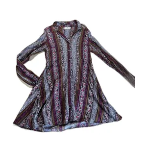 Natural Life Ansley Woven Tunic Shirt Dress Multicolor Stripe Size XS Boho thumbnail 2