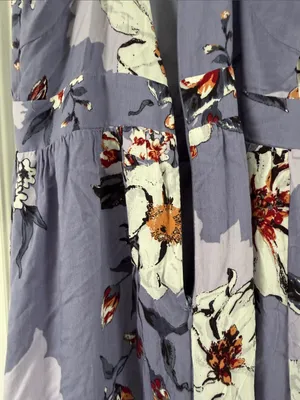 Altar'd State Lavender Floral Halter Maxi Dress thumbnail 9