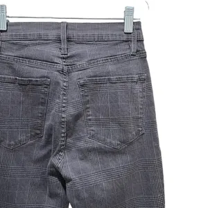 FRAME Denim Ali High RIse Cigarette Skinny Jeans in Washed Gray Plaid Size 25 thumbnail 8