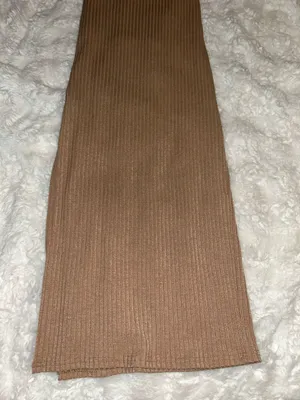 SheIn Brown Knit Halter Top Dress thumbnail 10