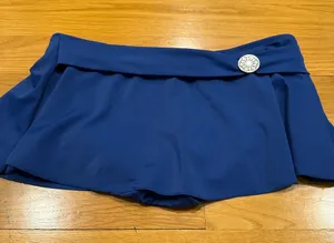 Merona blue swimsuit skirt size medium. thumbnail 1