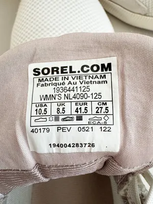 Sorel Out N About Sneakers Womens Size 10.5 Sea Salt‎ Waterproof Suede Gorpcore thumbnail 7