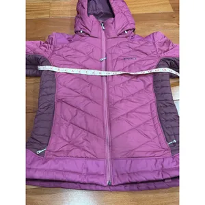 Patagonia Quilted Hooded Insulated‎ Jacket Magenta Lightweight Outdoor size M thumbnail 3