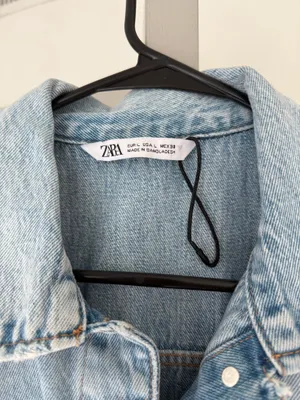 ZARA Denim Romper Jumpsuit thumbnail 3
