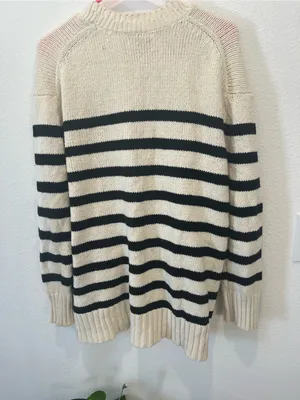 American Eagle Striped Knit Sweater button Cardigan thumbnail 6