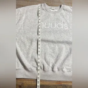 Nuuds Heather Gray Boston Crewneck Sweatshirt Size L thumbnail 6