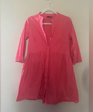 Tuckernuck Vibrant Coral Long Sleeve Dress thumbnail 2