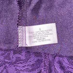 Source Unknown Royal Purple Lace and Satin Sexy Lingerie Mini Slip Dress, Size SMALL thumbnail 6