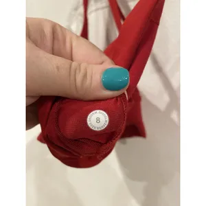 Lululemon Sports Bra Womens 8 Red Strappy Crossback Yoga Athletic Workout thumbnail 4