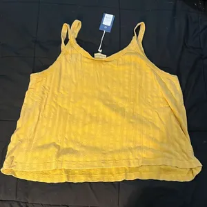 NWT Universal Thread Cami Tank Top Womens 4XL‎ Mustard Yellow Rib Knit Striped thumbnail 5