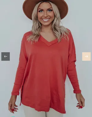 Hope's Pumpkin Orange Top thumbnail 6