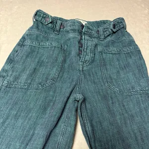 Free People We The Free Palmer Yarn Dyed Cuffed Jeans Lagoon Blue 25 thumbnail 6