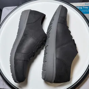 Vionic Abigail Sneakers 7W Black Leather Weather Resistant Orthopedic Wide Comfy thumbnail 6