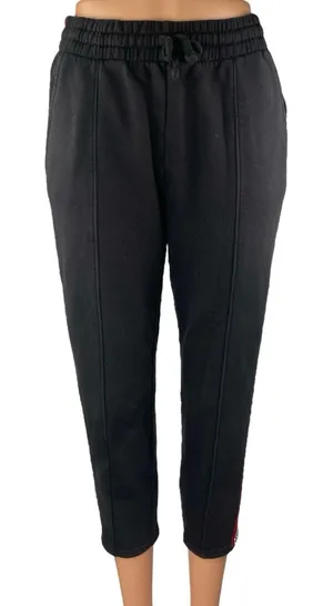 Aritzia Tna Black Striped High Waist Crop Tapered Trousers Jogger Pants Size XS thumbnail 1