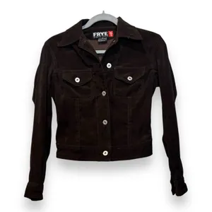 FRYE Womens Jacket Black Sz XS Western Button Up‎ Polyester Motorcycle thumbnail 1
