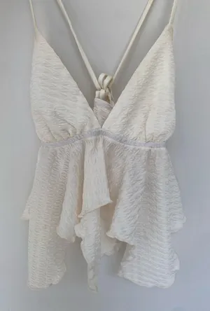 Cream Princess Polly Tank Top thumbnail 2