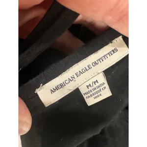 American Eagle Outfitters Black Pom Pom Trim Romper Size Medium Spaghetti Strap‎ thumbnail 6